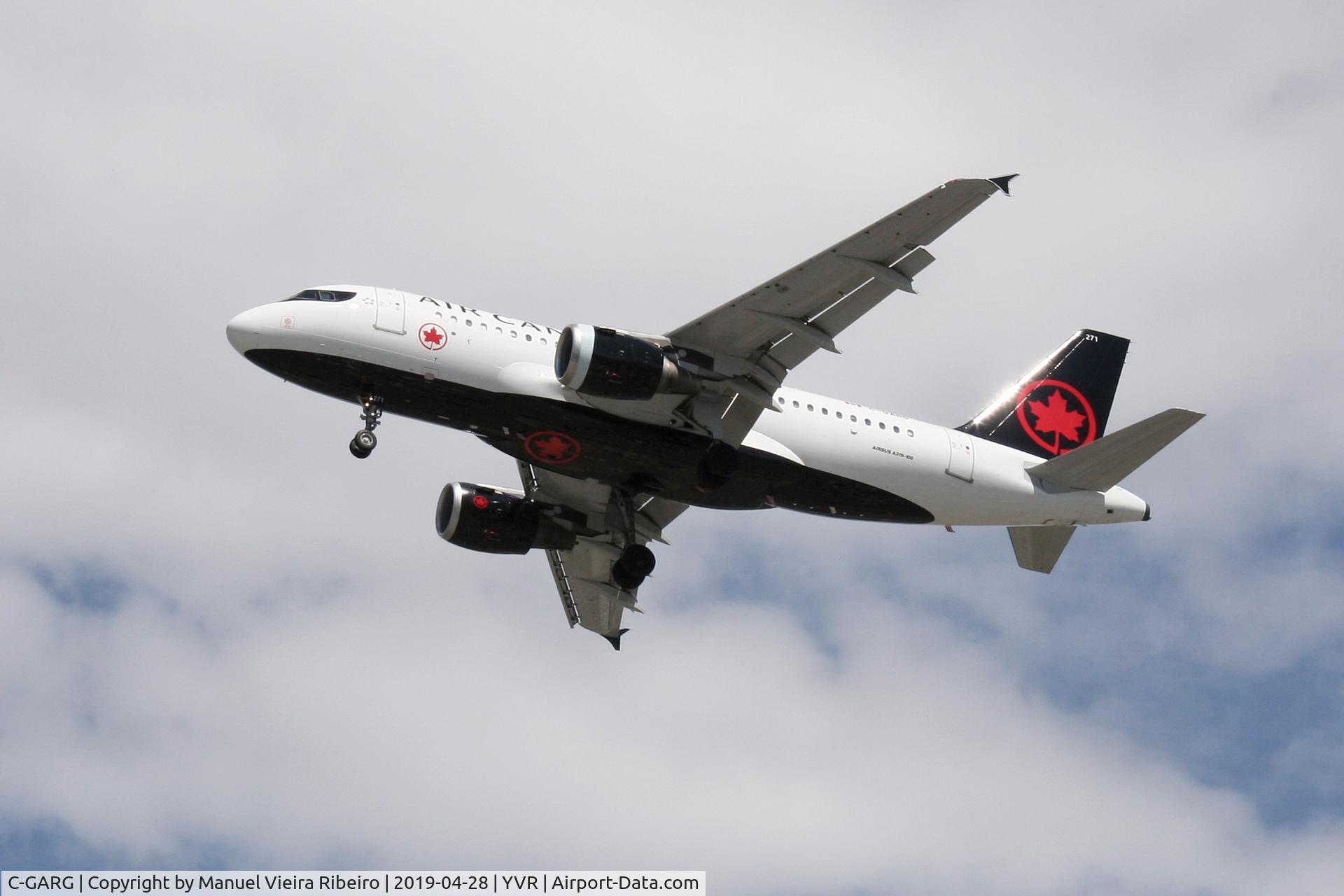 C-GARG, 1997 Airbus A319-114 C/N 742, Arrival  from San Francisco
