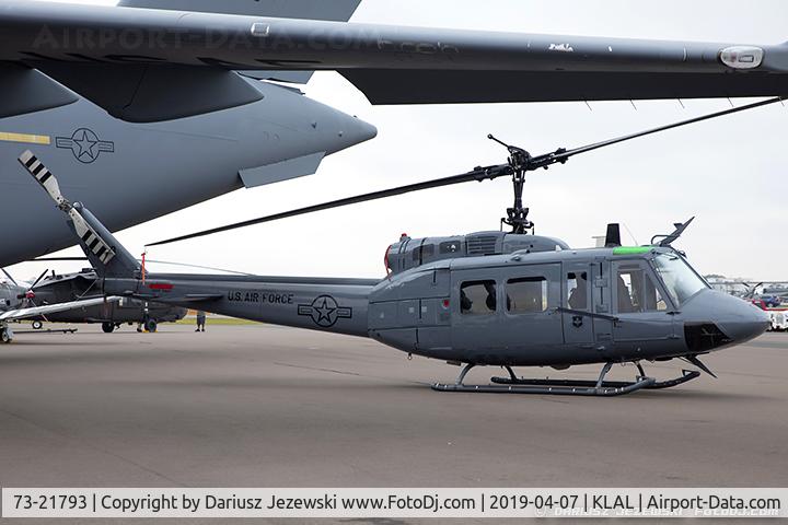 73-21793, 1973 Bell TH-1H Iroquois C/N 13481, TH-1H Iroquoise (Huey) 73-21793 FR from 23rd FS 58th OG Fort Rucker, AL