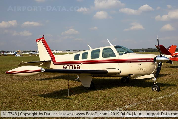 N17748, 1977 Beech A36 Bonanza 36 C/N E-1017, Beech A36 Bonanza 36  C/N E-1017, N17748