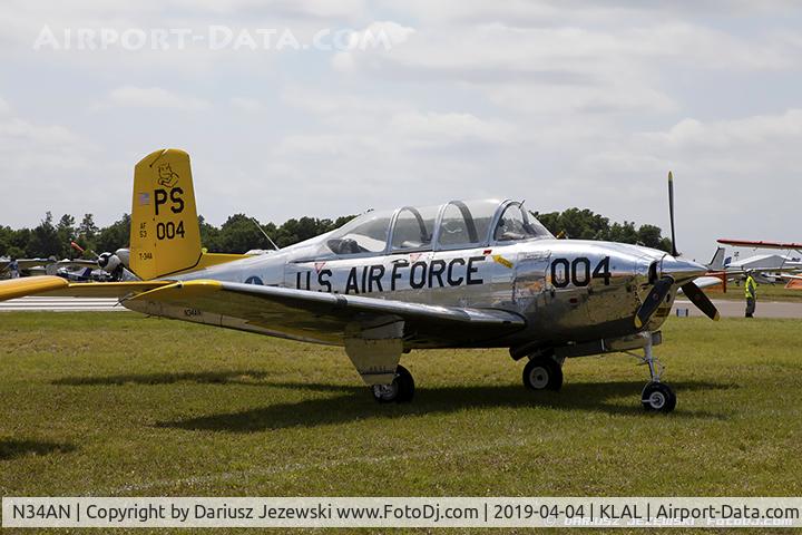 N34AN, 1954 Beech T34 Mentor C/N CG-4, Beech T-34A Mentor  C/N CG-4, N34AN