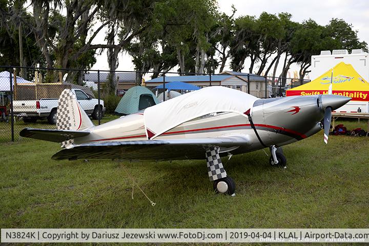 N3824K, 1948 Temco GC-1B Swift C/N 3513, Temco GC-1B Swift  C/N 3513, NC3824K