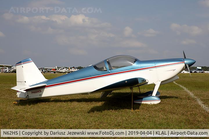 N62HS, 1992 Vans RV-6 C/N 20198, Vans RV-6  C/N 20198, N62HS
