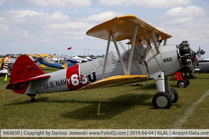 N64650, 1942 Boeing B75N1 C/N 75-6534, Boeing B75N1 Stearman  C/N 75-6534, N64650