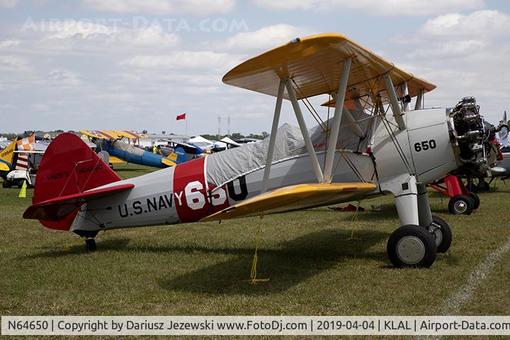 N64650, 1942 Boeing B75N1 C/N 75-6534, Boeing B75N1 Stearman  C/N 75-6534, N64650