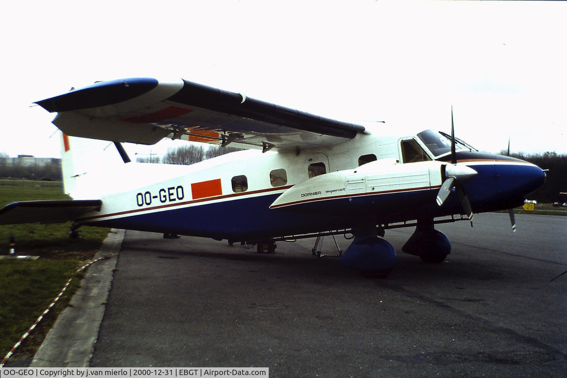 OO-GEO, 1968 Dornier Do-28D-1 Skyservant C/N 4023, Ghent'80s