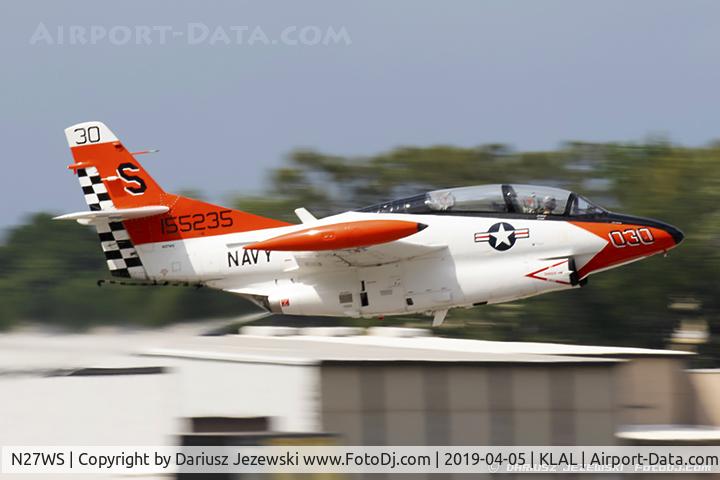 N27WS, North American T-2B Buckeye C/N 310-30, Sanders T-2B Buckeye  C/N 1155235, N27WS