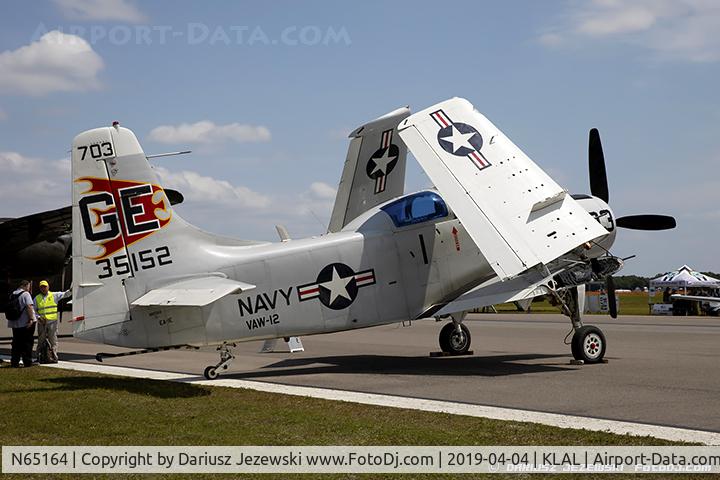 N65164, 1955 Douglas EA-1E Skyraider AD-5W C/N 55-471DH, Douglas EA-1E Skyraider  C/N 55-471DH, N65164