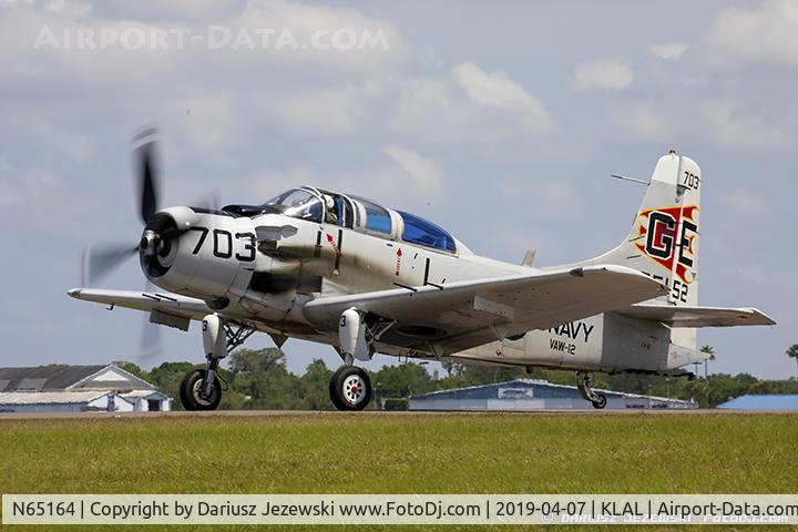 N65164, 1955 Douglas EA-1E Skyraider AD-5W C/N 55-471DH, Douglas EA-1E Skyraider  C/N 55-471DH, N65164