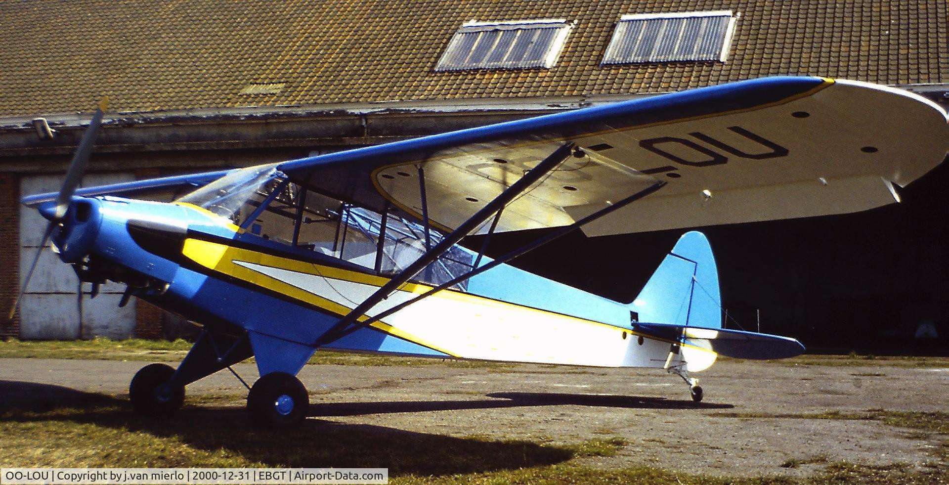 OO-LOU, 1951 Piper L-18C Super Cub (PA-18-95) C/N 18-1617, Ghent, Belgium'80s