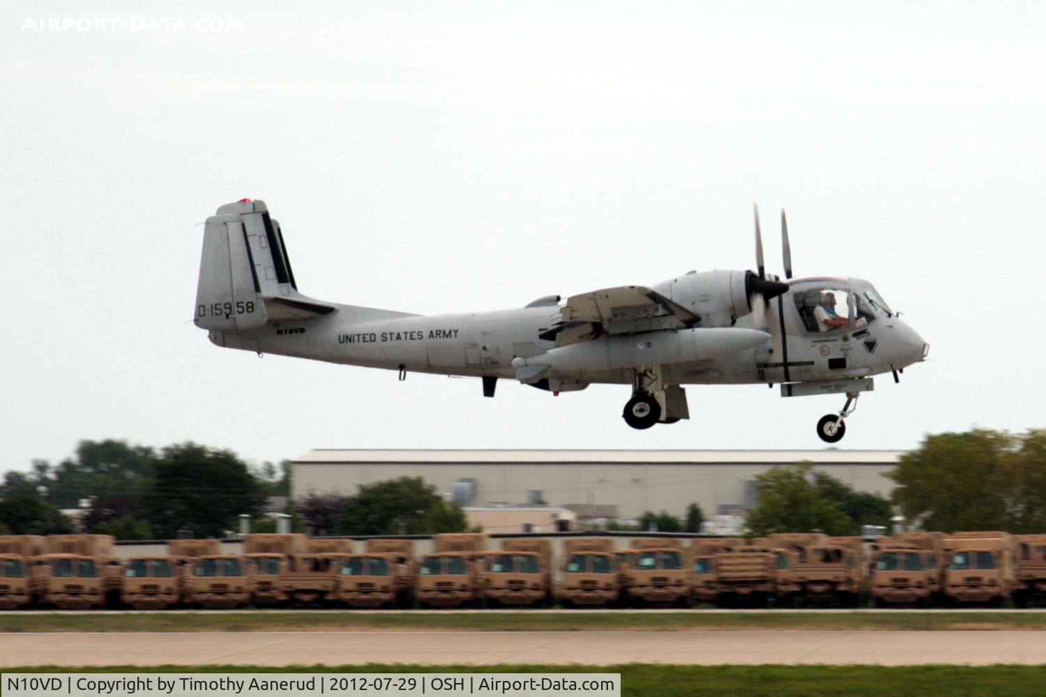 N10VD, 1968 Grumman OV-1D Mohawk C/N 162C, 1968 Grumman OV-1D Mohawk, c/n: 162C
