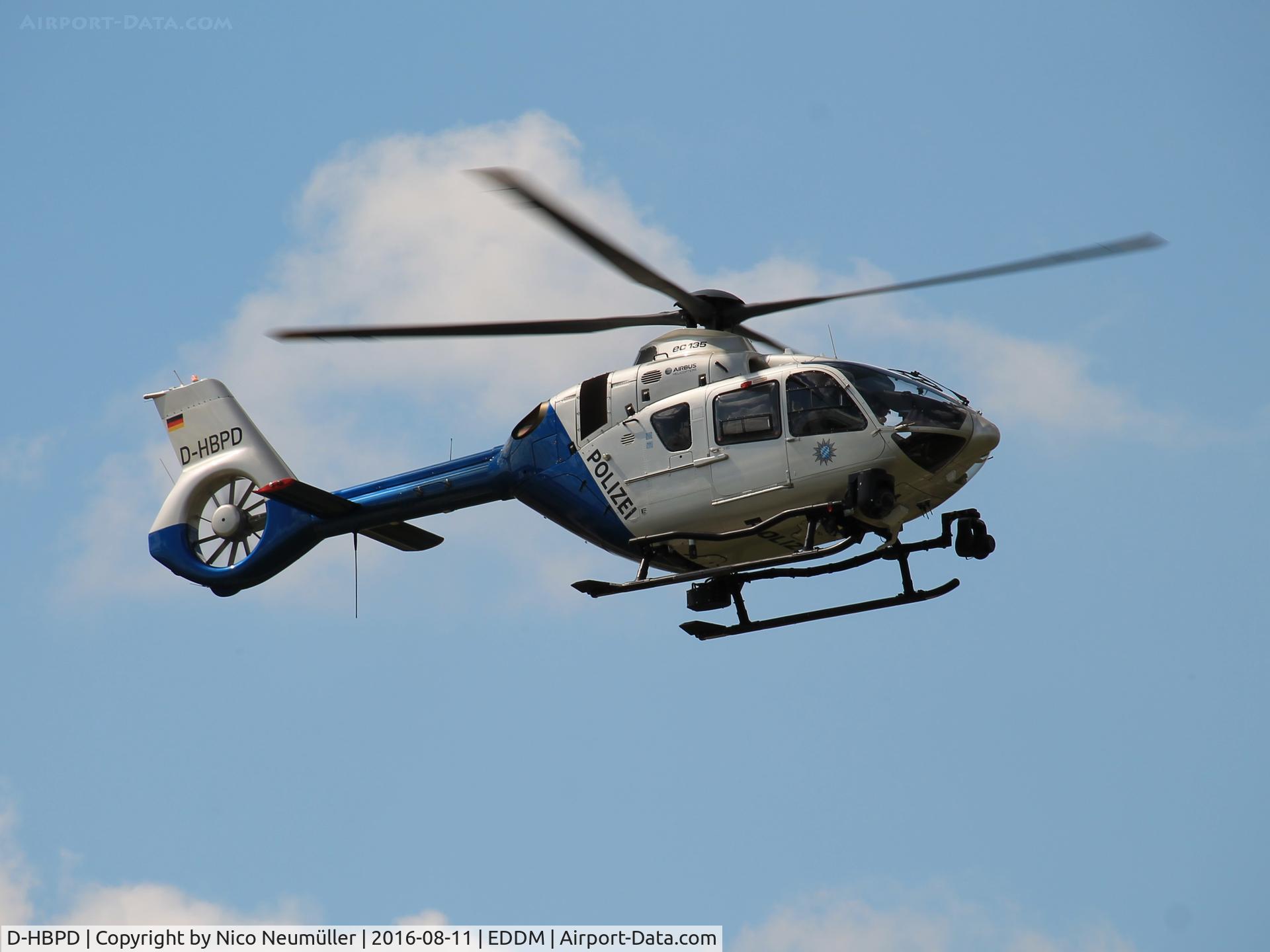 D-HBPD, 2010 Eurocopter EC-135P-2+ C/N 0882, A Helicopter of the Federal Police of Germany. Taken at EDDM