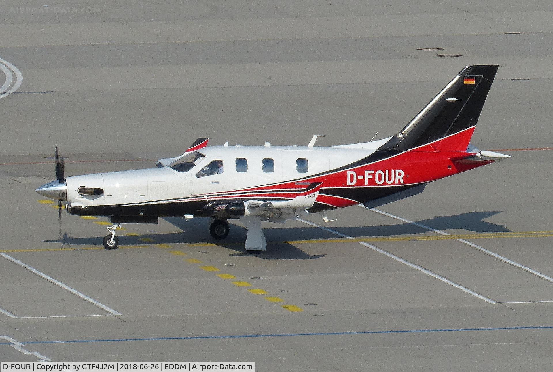 D-FOUR, Socata TBM-700N (TBM-900) C/N 1116, D-FOUR  at Munich 26.6.18