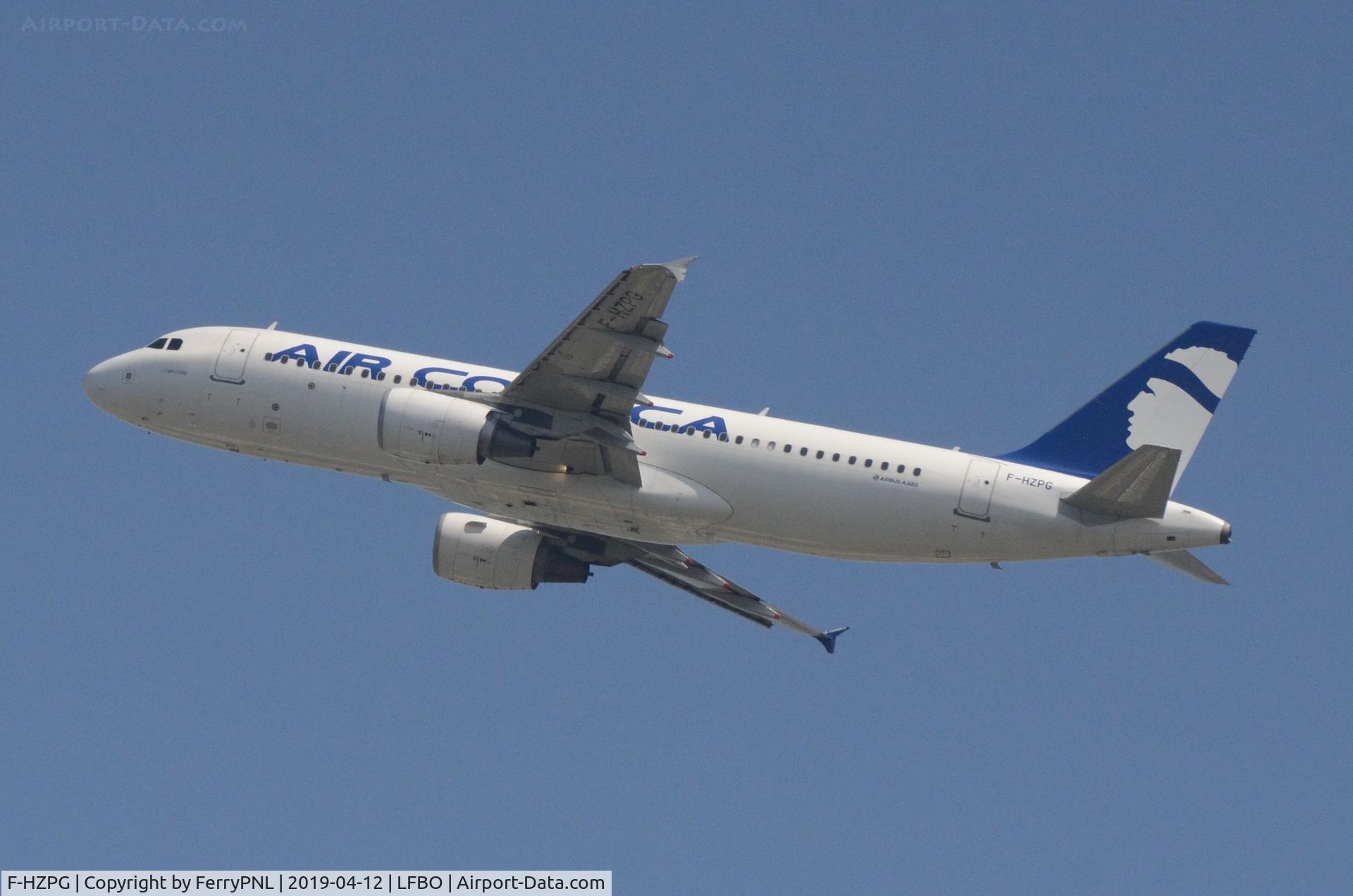 F-HZPG, 2013 Airbus A320-214 C/N 5906, Air Corsica A320 taking-off.
