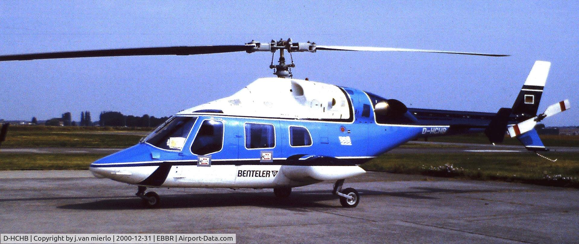 D-HCHB, Bell 222 C/N 47025, Brussels G.A.T. '80s