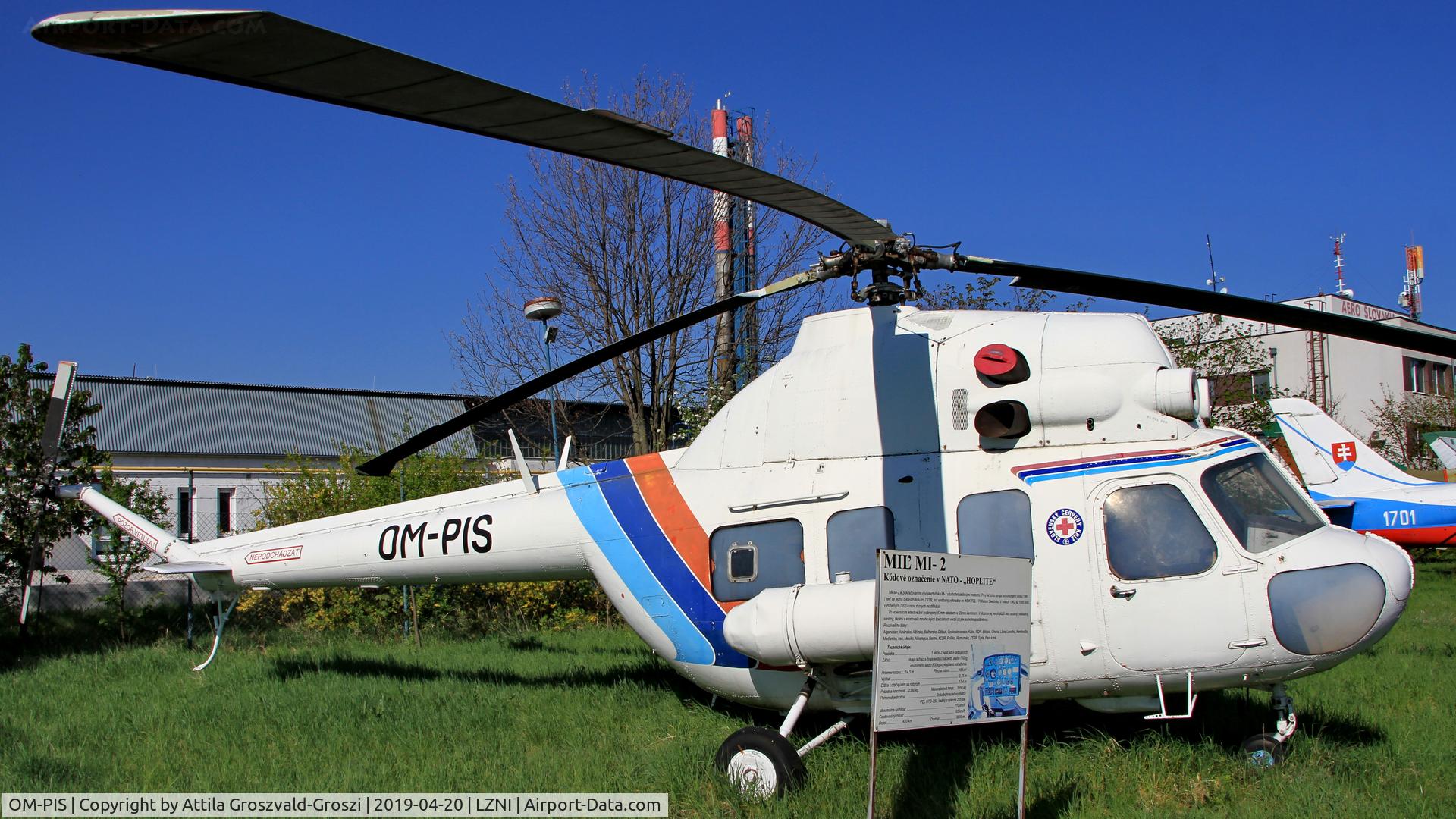 OM-PIS, 1983 Mil (PZL-Swidnik) Mi-2 C/N 529312065, LZNI - Nitra Airport, Slovakia