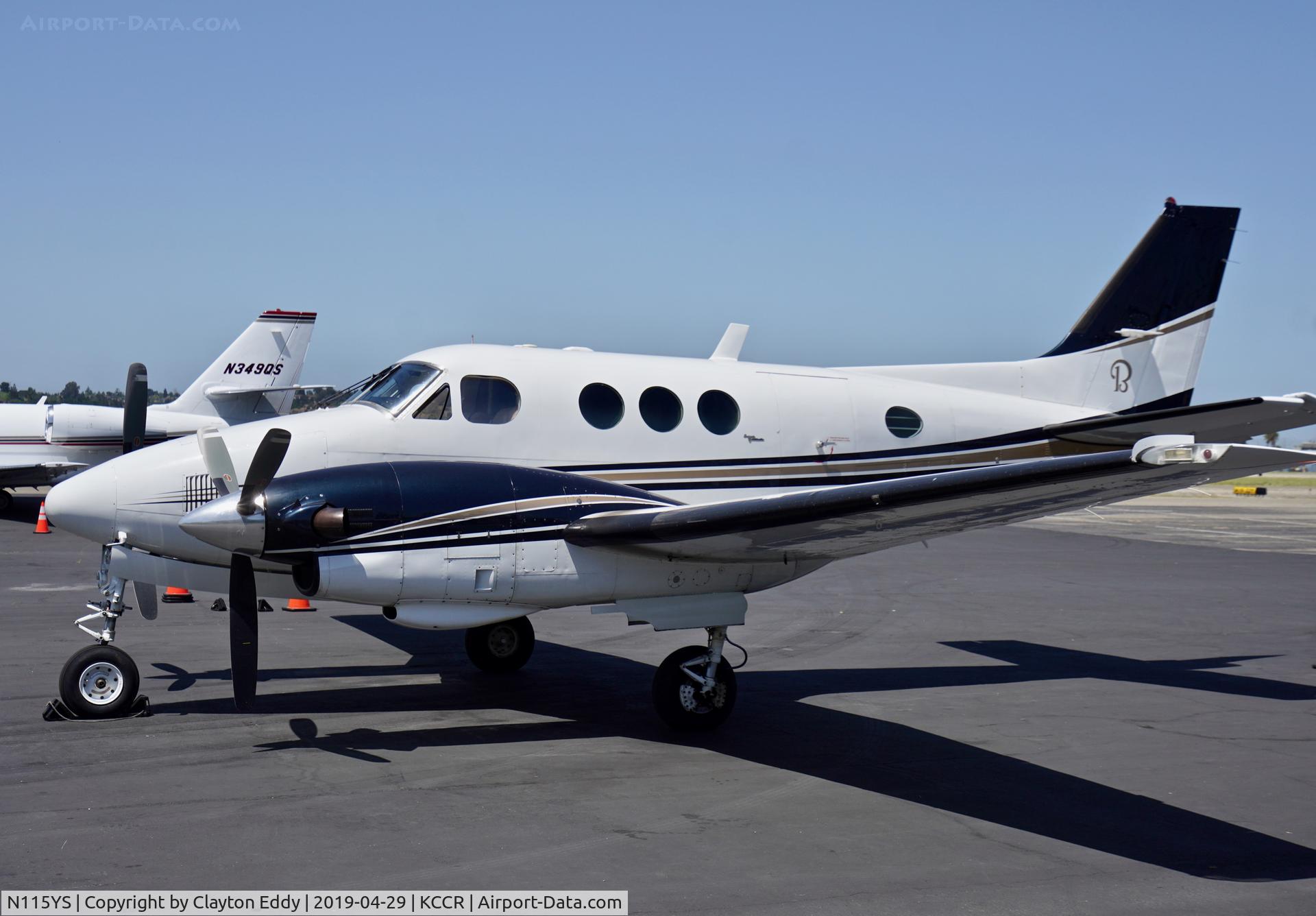 N115YS, 1974 Beech E90 King Air C/N LW-126, Buchanan Field Concord California 2019.