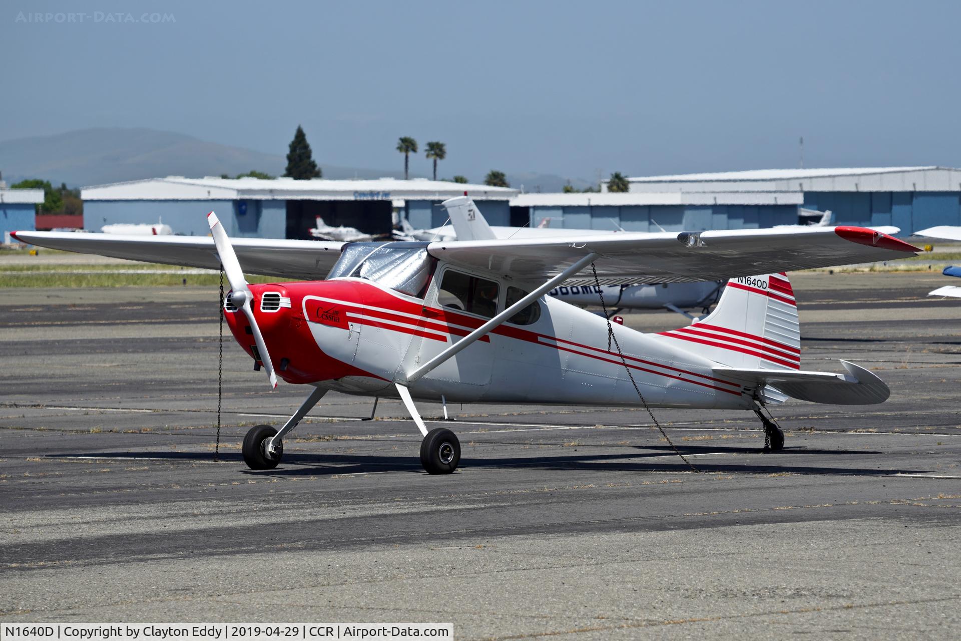N1640D, 1952 Cessna 170B C/N 20282, Buchanan Field Concord California 2019.