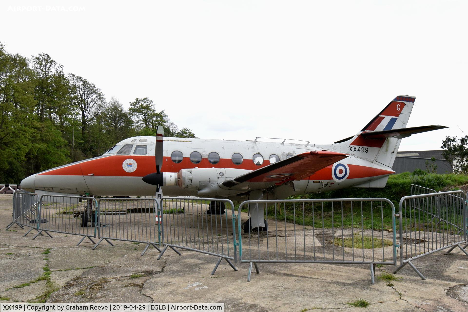 XX499, 1976 Scottish Aviation HP-137 Jetstream T.1 C/N 425, On display at the Brooklands Museum.