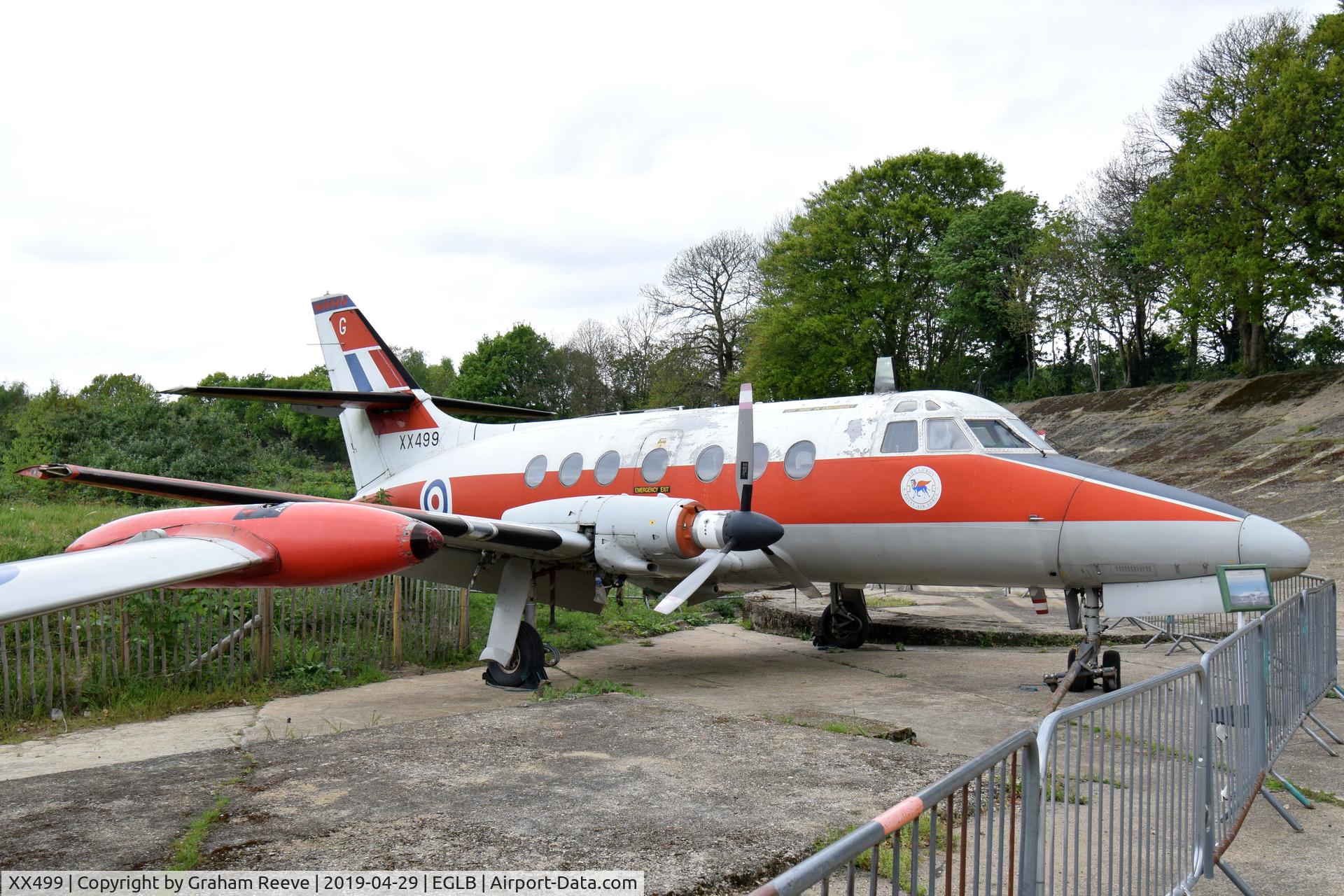 XX499, 1976 Scottish Aviation HP-137 Jetstream T.1 C/N 425, On display at the Brooklands Museum.