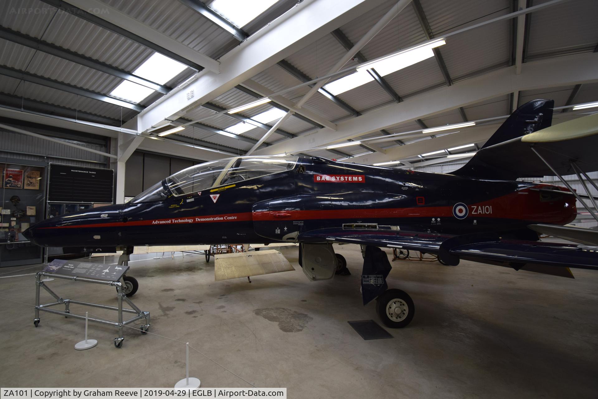 ZA101, British Aerospace Hawk 100 C/N 312008, On display at the Brooklands Museum.