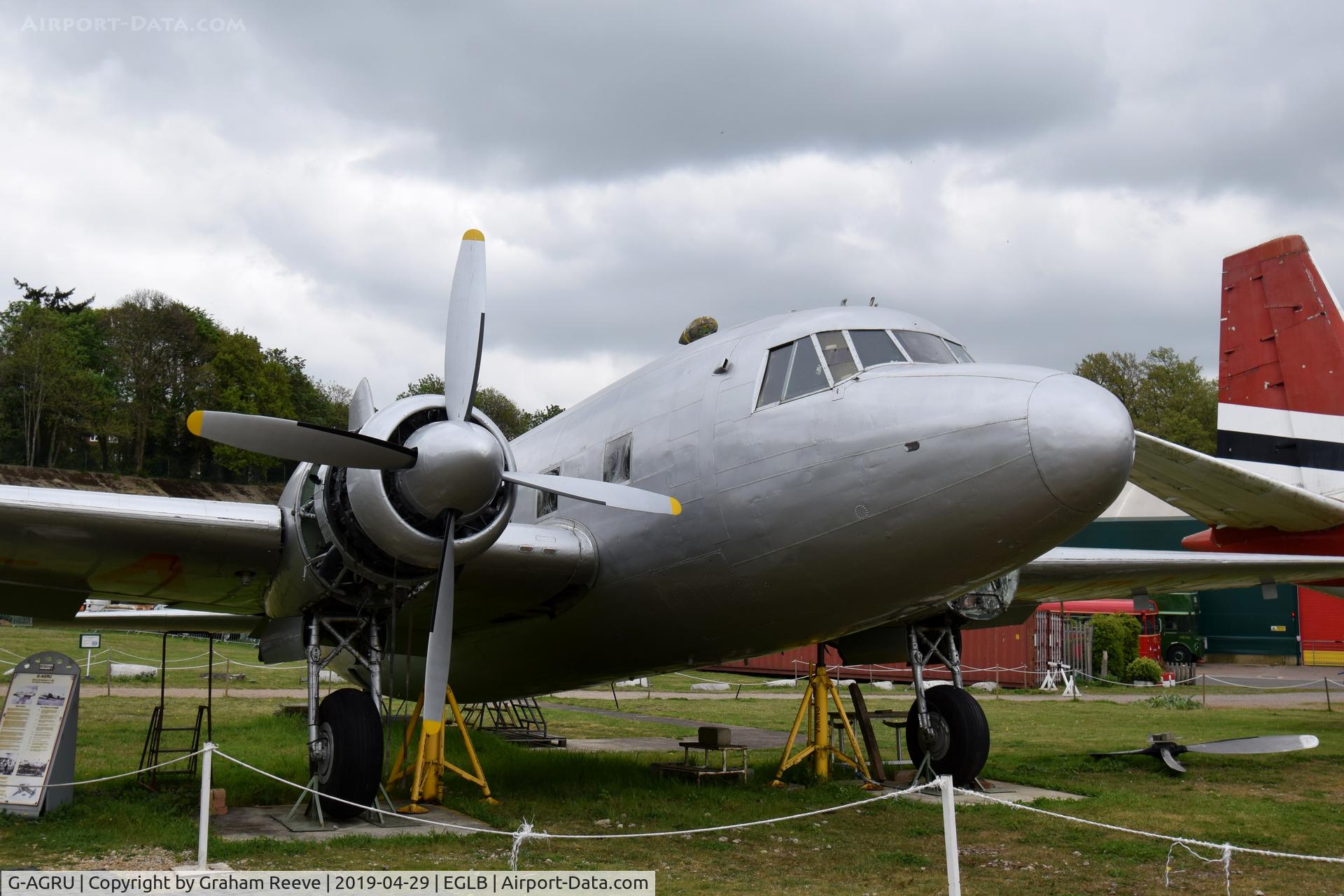 G-AGRU, 1946 Vickers 657 Viking 1 C/N 112, On display at the Brooklands Museum.