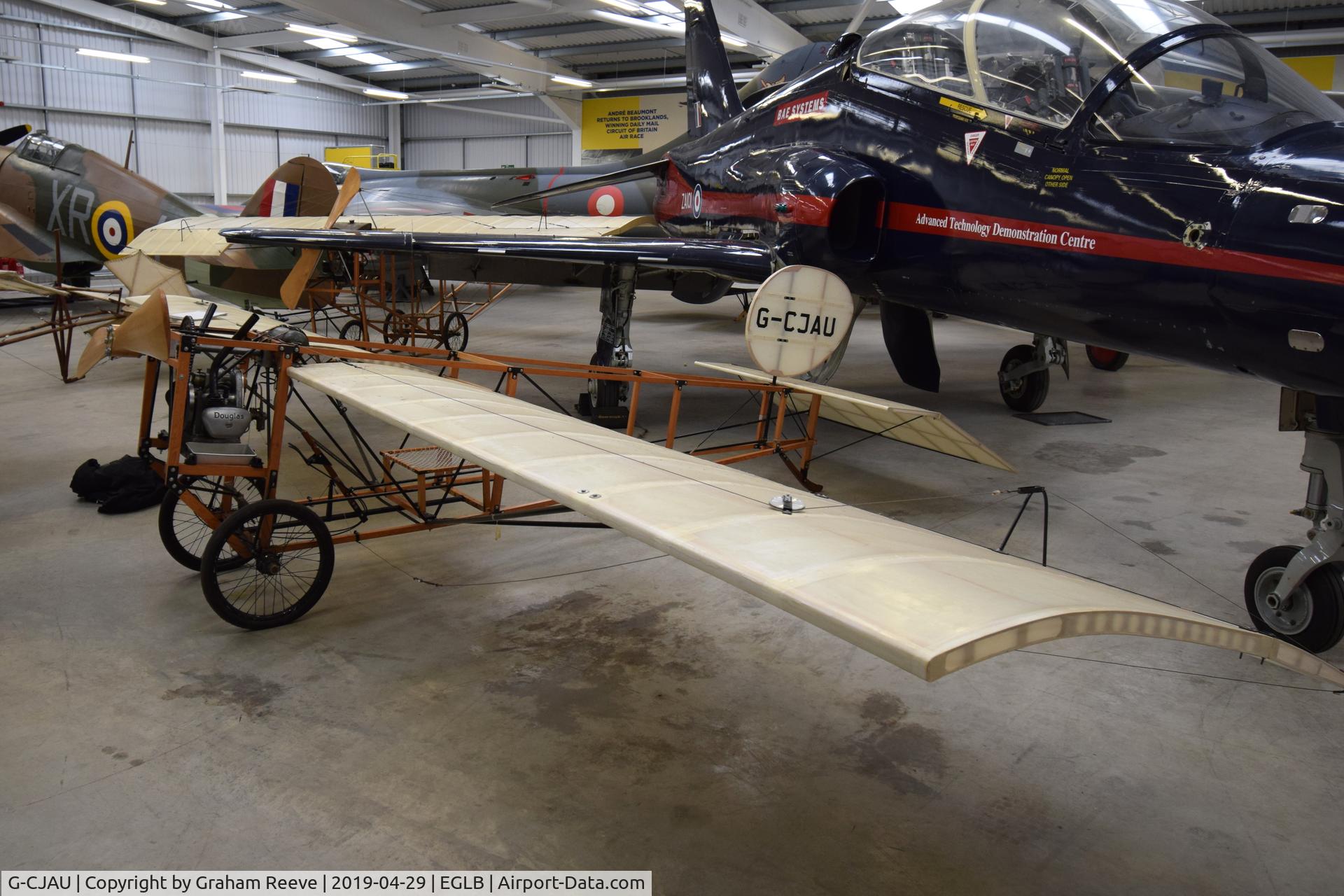 G-CJAU, 2016 Aubert J. White Sports Monoplane C/N JA002, On display at the Brooklands Museum.