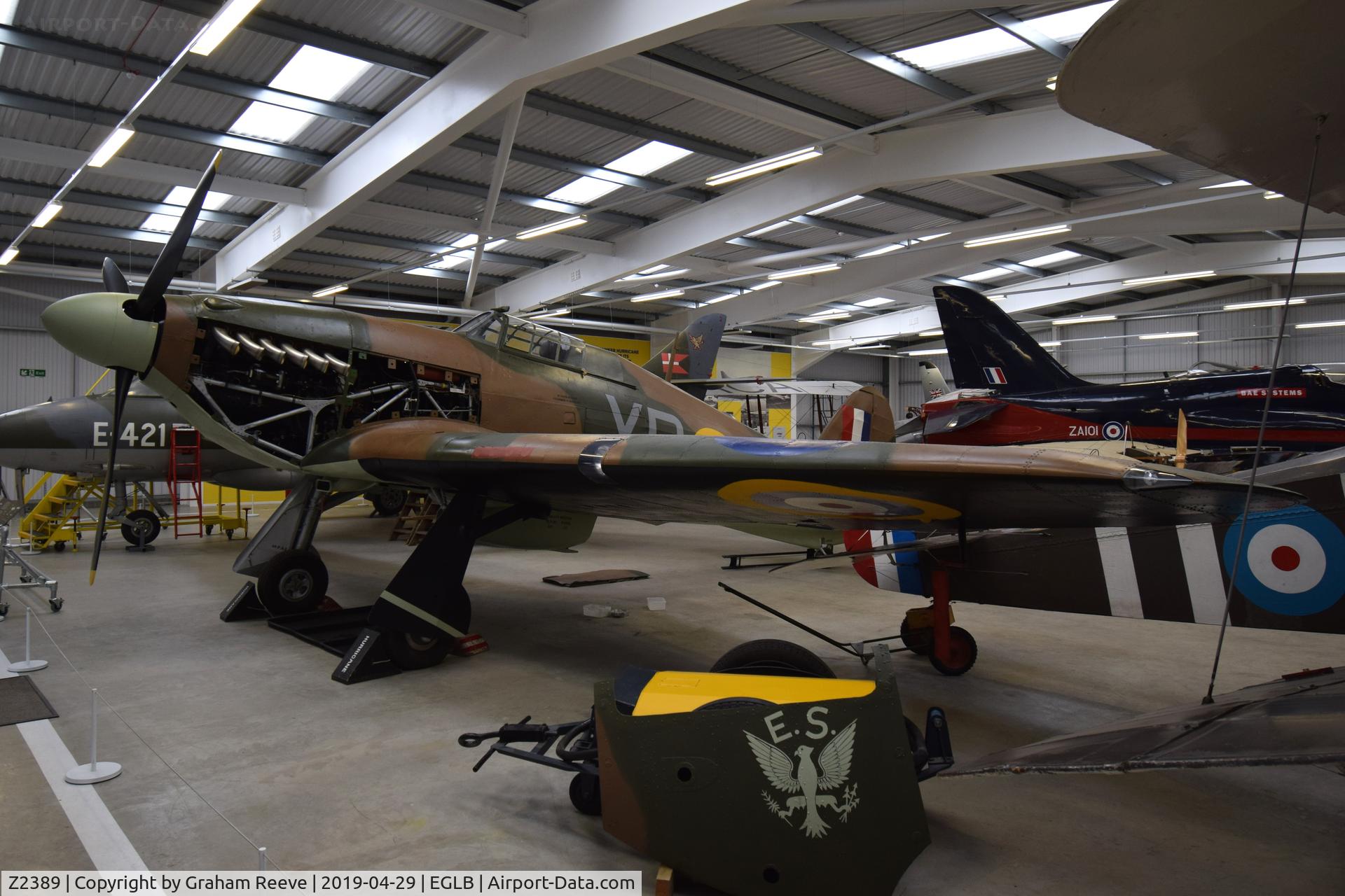 Z2389, 1940 Hawker Hurricane IIA C/N Not found Z2389, On display at the Brooklands Museum.
