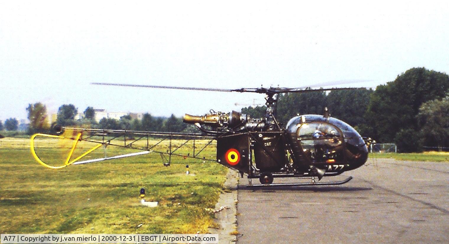 A77, Sud Aviation SA-318C Alouette II C/N 2124/730C-A200, Ghent