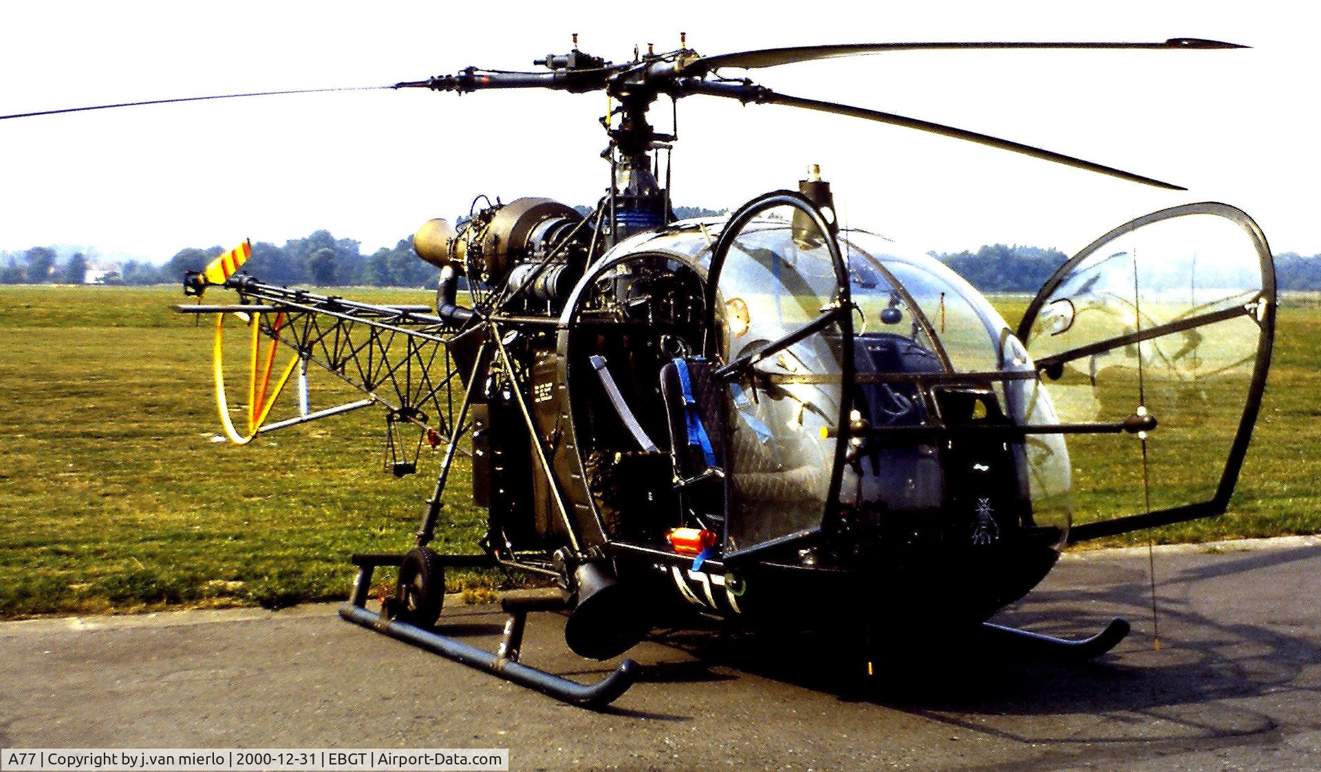A77, Sud Aviation SA-318C Alouette II C/N 2124/730C-A200, Ghent