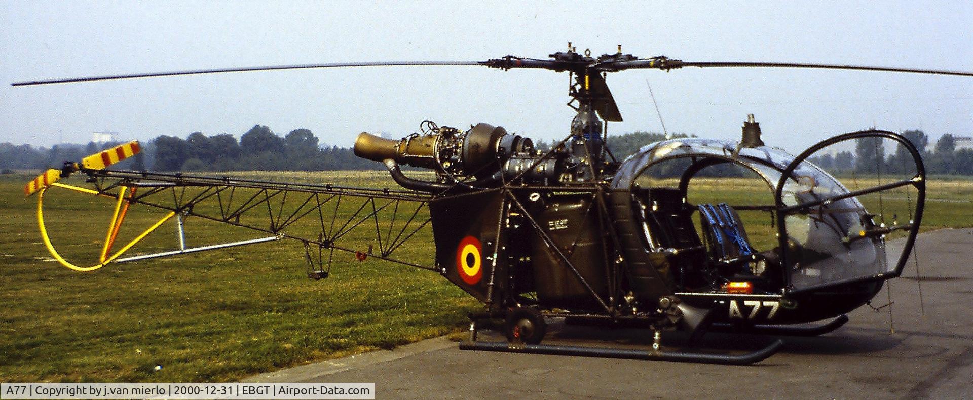 A77, Sud Aviation SA-318C Alouette II C/N 2124/730C-A200, Ghent
