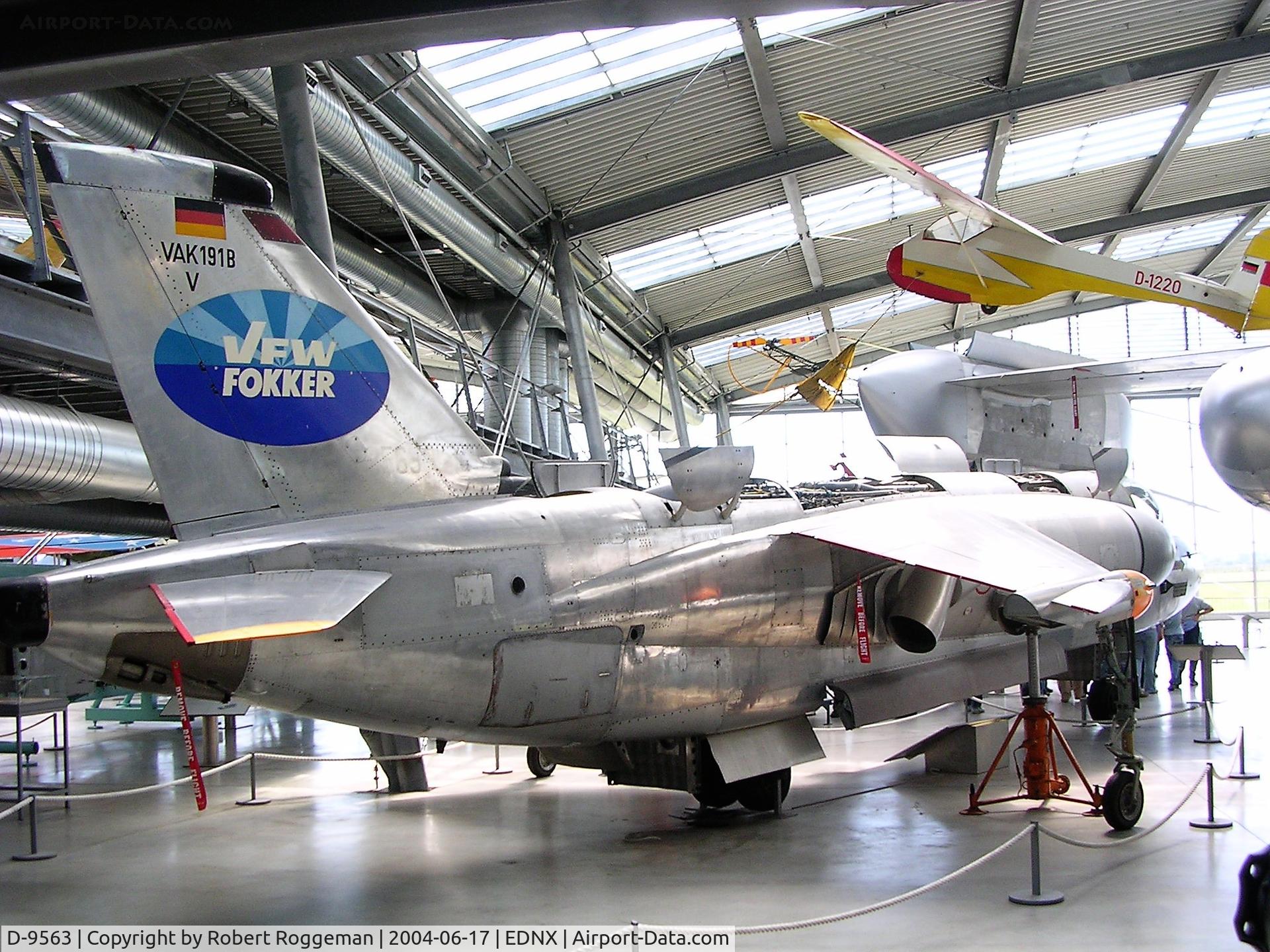 D-9563, 1970 VFW-Fokker VAK-191B C/N V1, OBERSCHLEISSHEIM.DEUTSCHES MUSEUM.