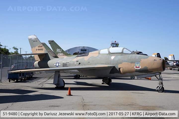51-9480, 1951 General Motors F-84F-35-GK Thunderstreak C/N Not found 51-9480, Republic F-84F Thunderstreak 51-9480