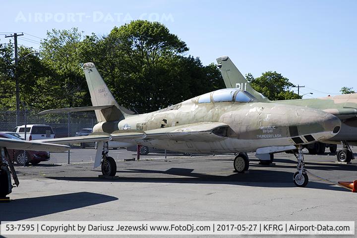 53-7595, 1953 Republic RF-84F Thunderflash C/N Not found 53-7595, Republic RF-84F Thunderflash 53-7595