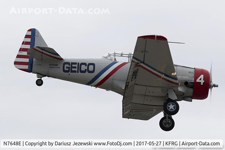 N7648E, 1942 North American SNJ-3 Texan C/N 78-6987, North American SNJ-3 Texan  C/N 786987 - Geico Skytypers, N7648E
