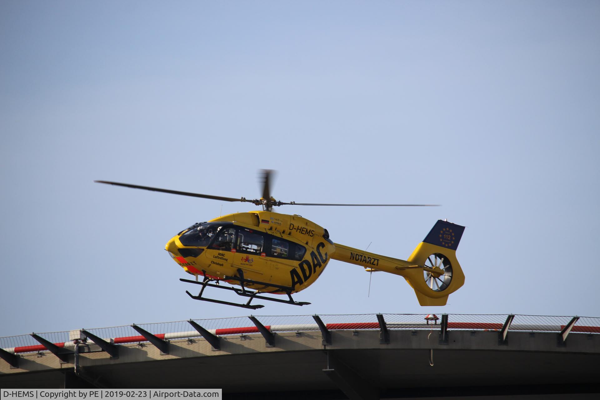 D-HEMS, Eurocopter-Kawasaki EC-145T-2 (BK-117D-2) C/N 20008, Takeoff Uniklinik Mainz
Christoph 77