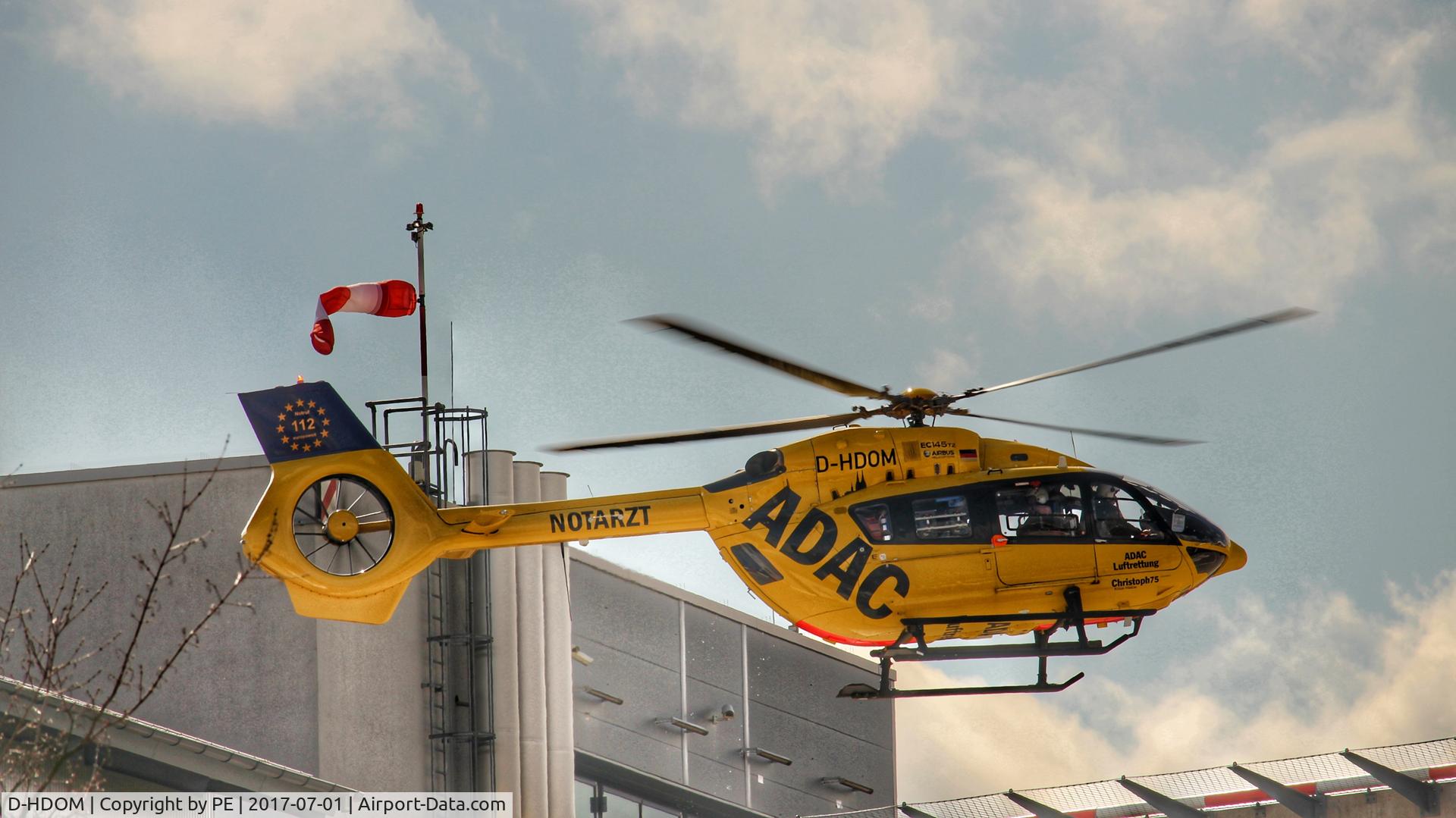 D-HDOM, 2015 Airbus Helicopters H-145 (BK-117D-2) C/N 20027, Takeoff Christoph Rheinland at Uniklinik Mainz