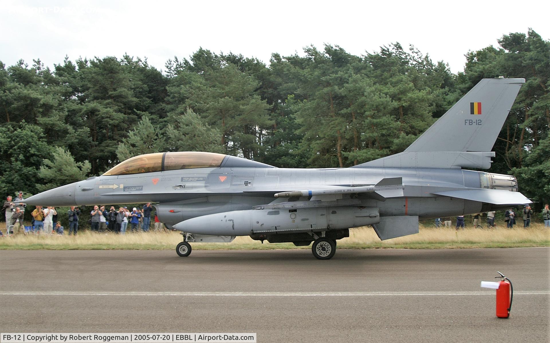 FB-12, 1982 SABCA F-16B Fighting Falcon C/N 6J-12, SPOTTERSDAY.
MLU.