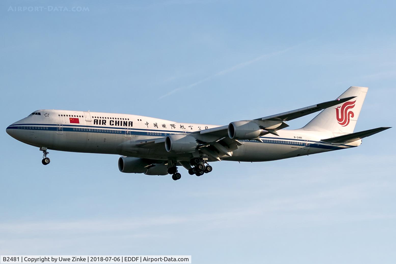 B2481, 2015 Boeing 747-89L C/N 41847, Frankfurt