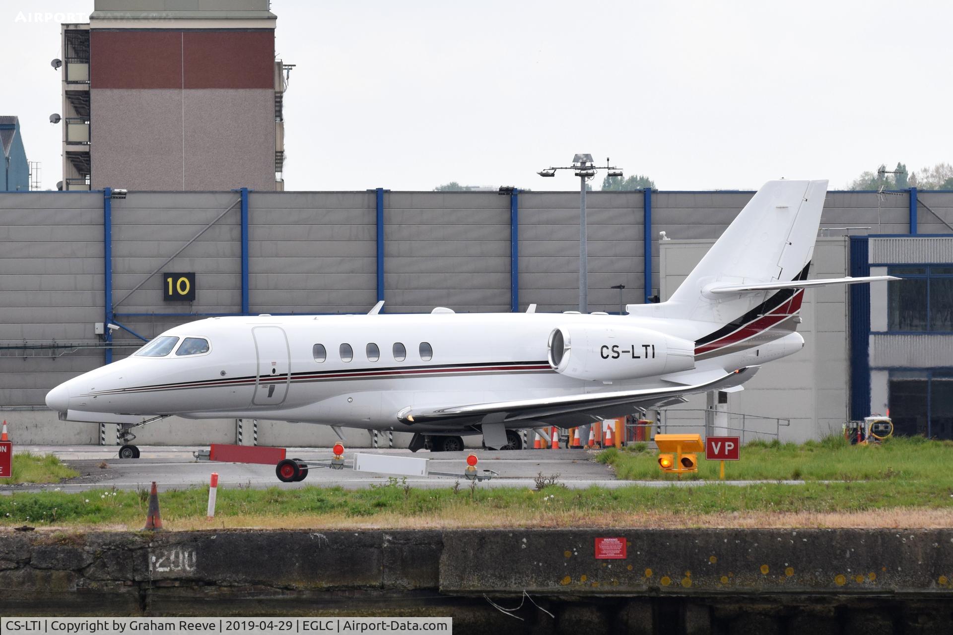 CS-LTI, 2018 Cessna 680A Citation Latitude C/N 680A-0132, Departing from London City Airport.