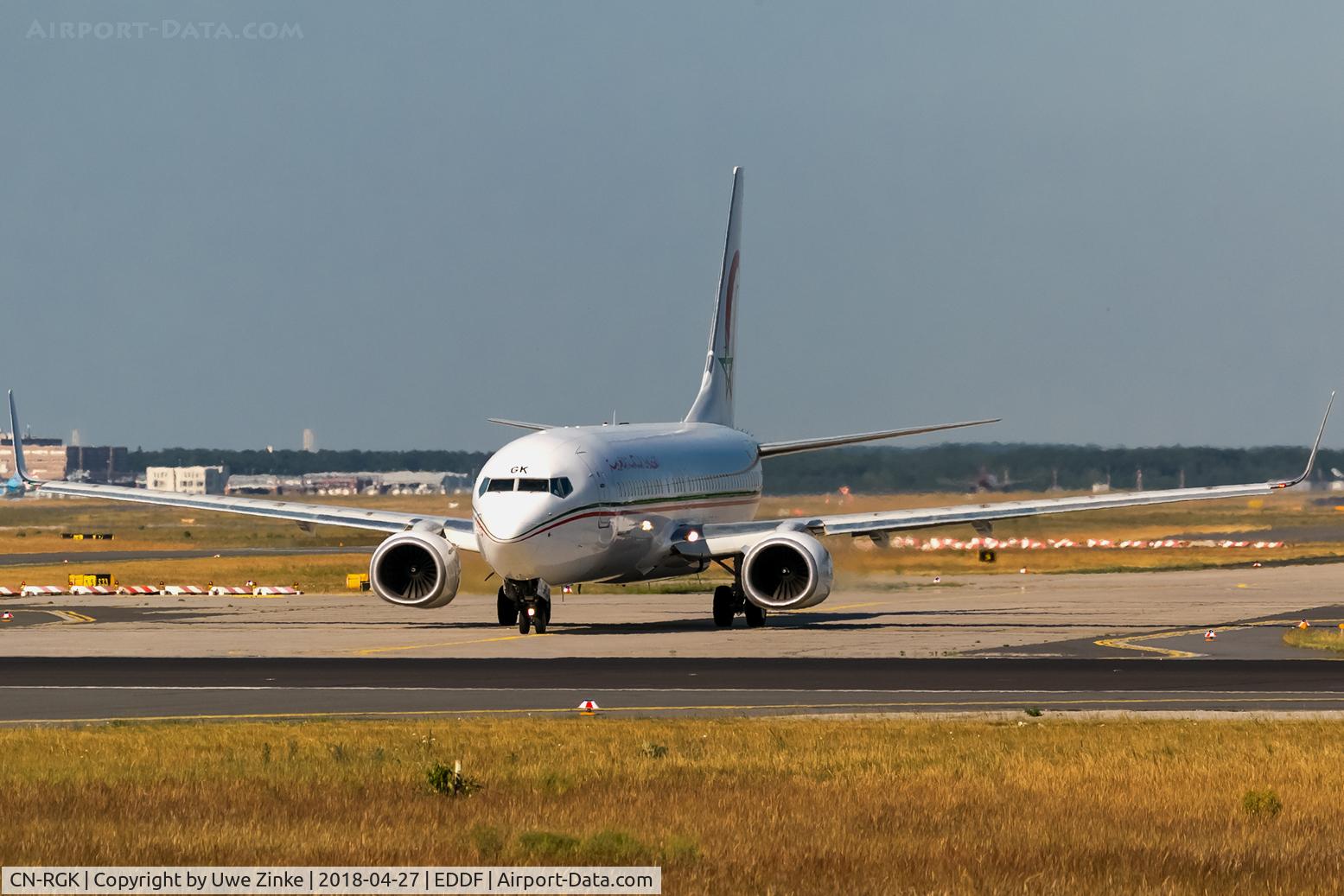 CN-RGK, 2012 Boeing 737-8B6 C/N 33073, Rwy 18