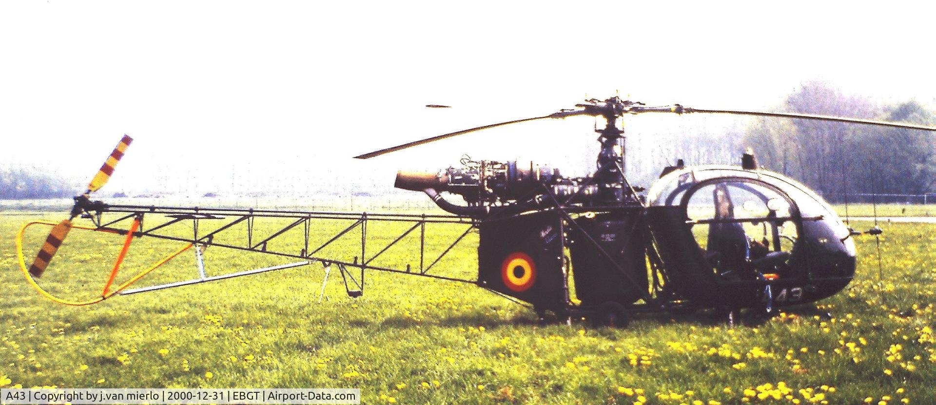 A43, 1960 SUD SA-318C Alouette II C/N 1960/588C, Ghent, belgium