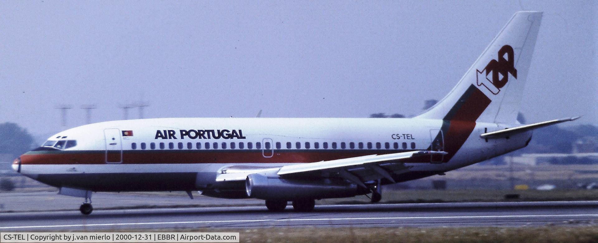 CS-TEL, 1983 Boeing 737-282 C/N 23042, Landing at Brussels 25L '80s