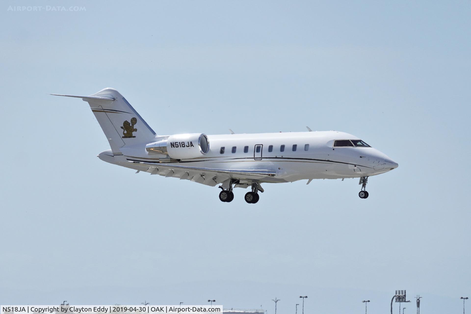 N518JA, 2007 Bombardier CL-600-2B16 C/N 5719, Oakland North Field California 2019.