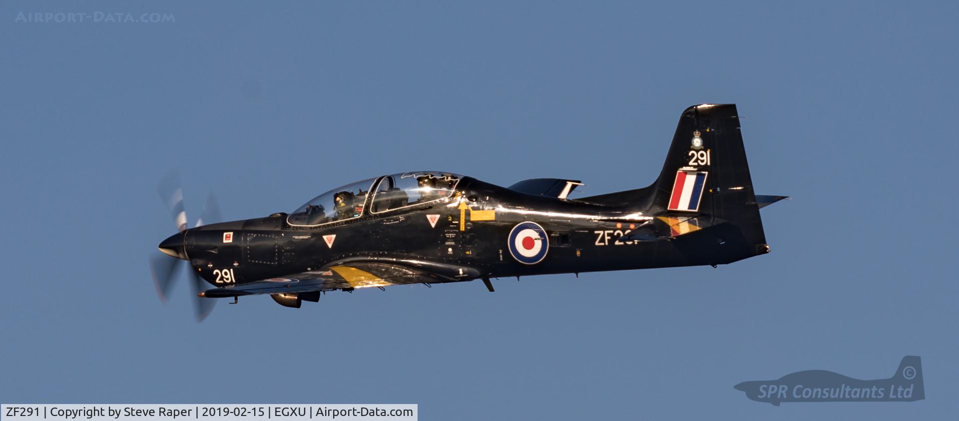 ZF291, 1991 Short S-312 Tucano T1 C/N S091/T62, Pilot graduation RAF Linton on Ouse.