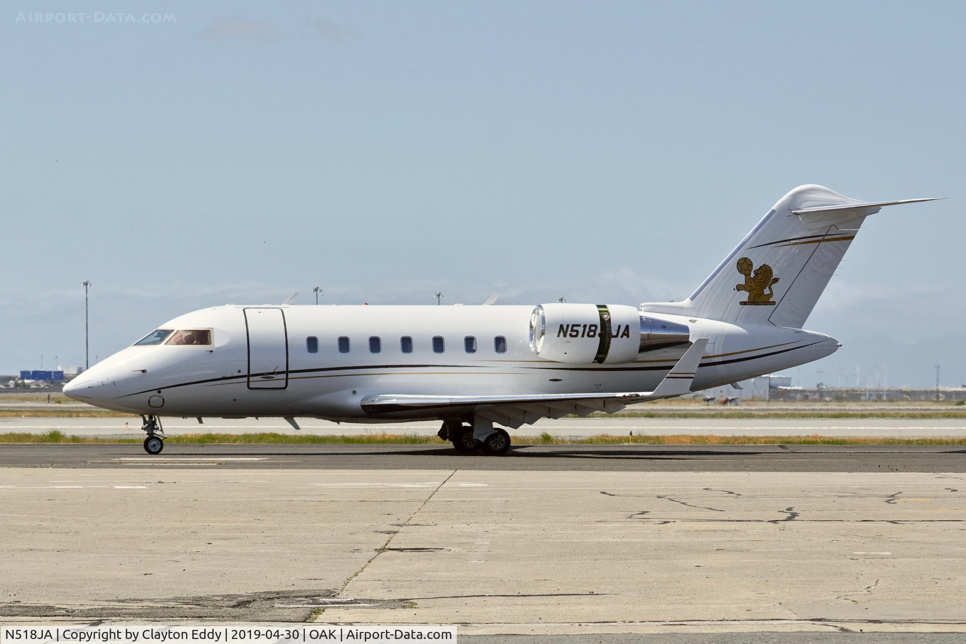 N518JA, 2007 Bombardier CL-600-2B16 C/N 5719, Oakland North Field California 2019.