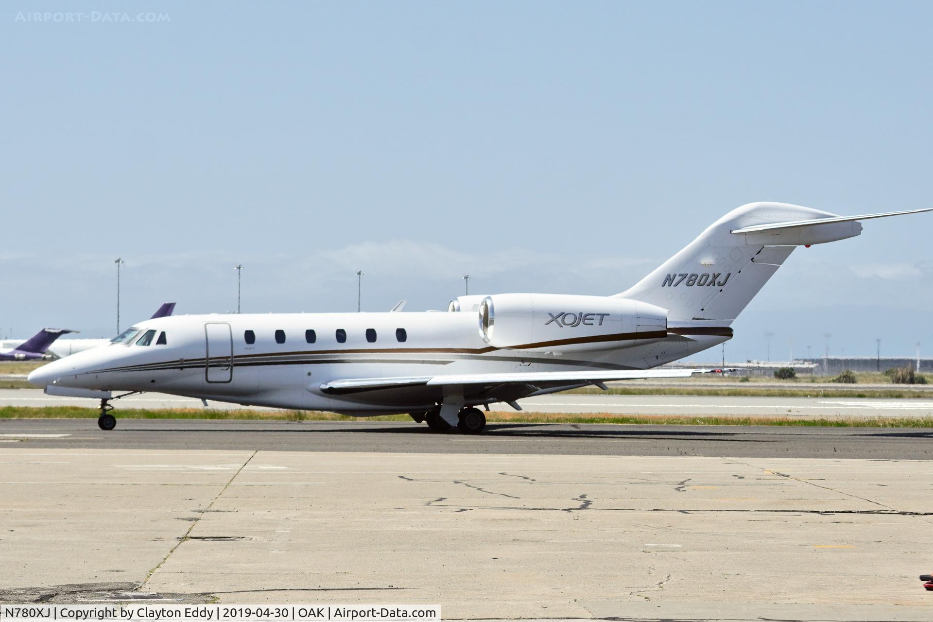 N780XJ, 2007 Cessna 750 Citation X Citation X C/N 750-0280, Oakland North Field California 2019.