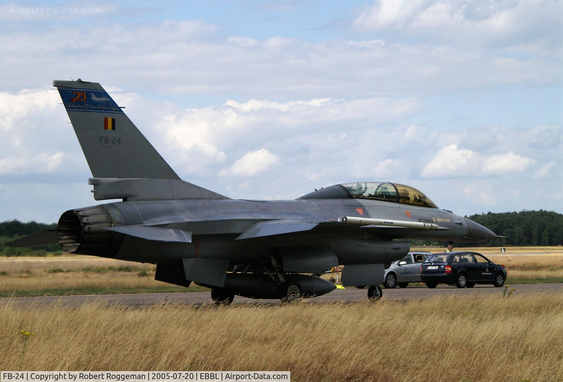 FB-24, General Dynamics F-16BM Fighting Falcon C/N 6J-24, SPOTTERSDAY. 25 YEARS BELGIAN VIPERS.