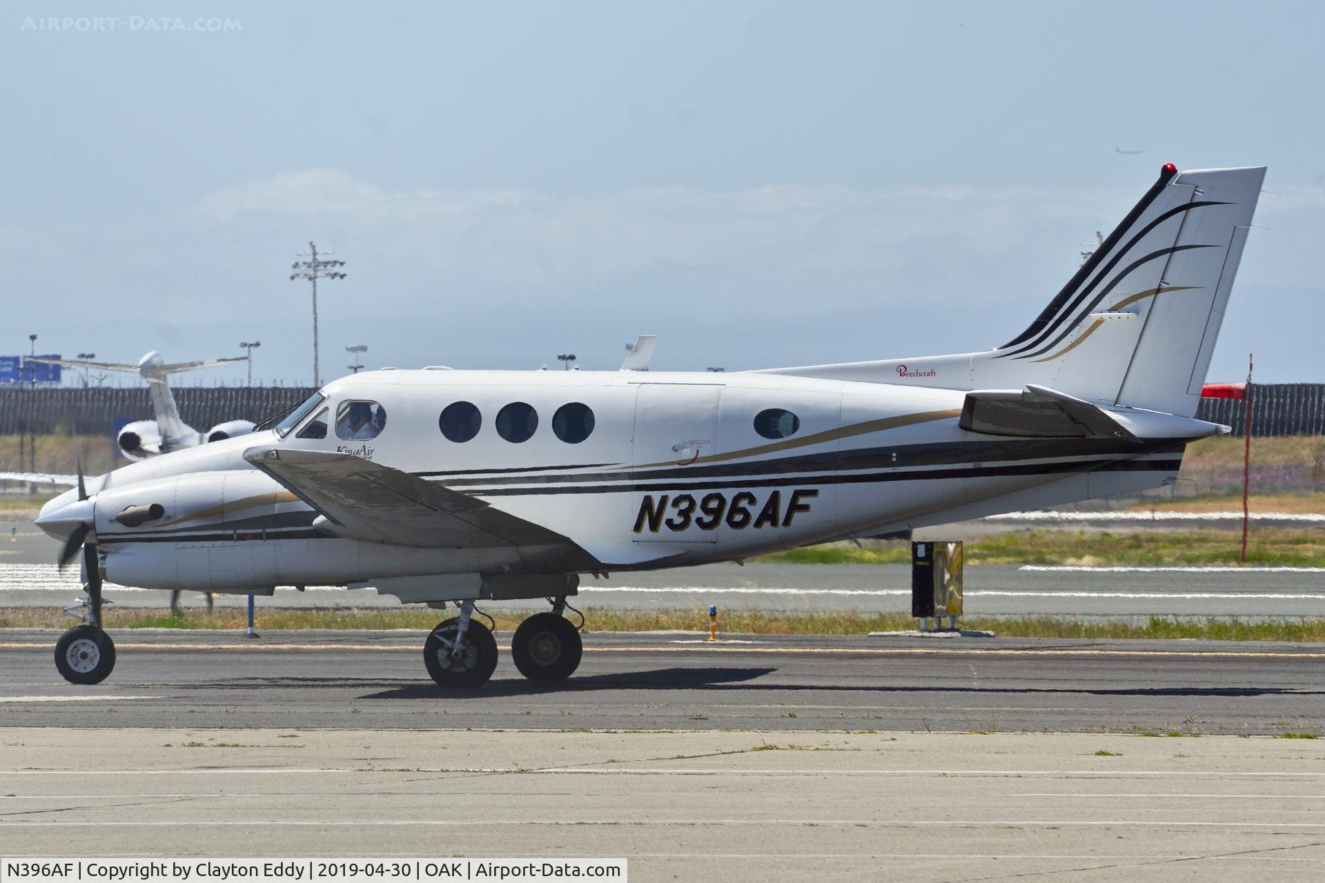 N396AF, 1998 Raytheon C90A King Air C/N LJ-1540, Oakland North Field California 2019.