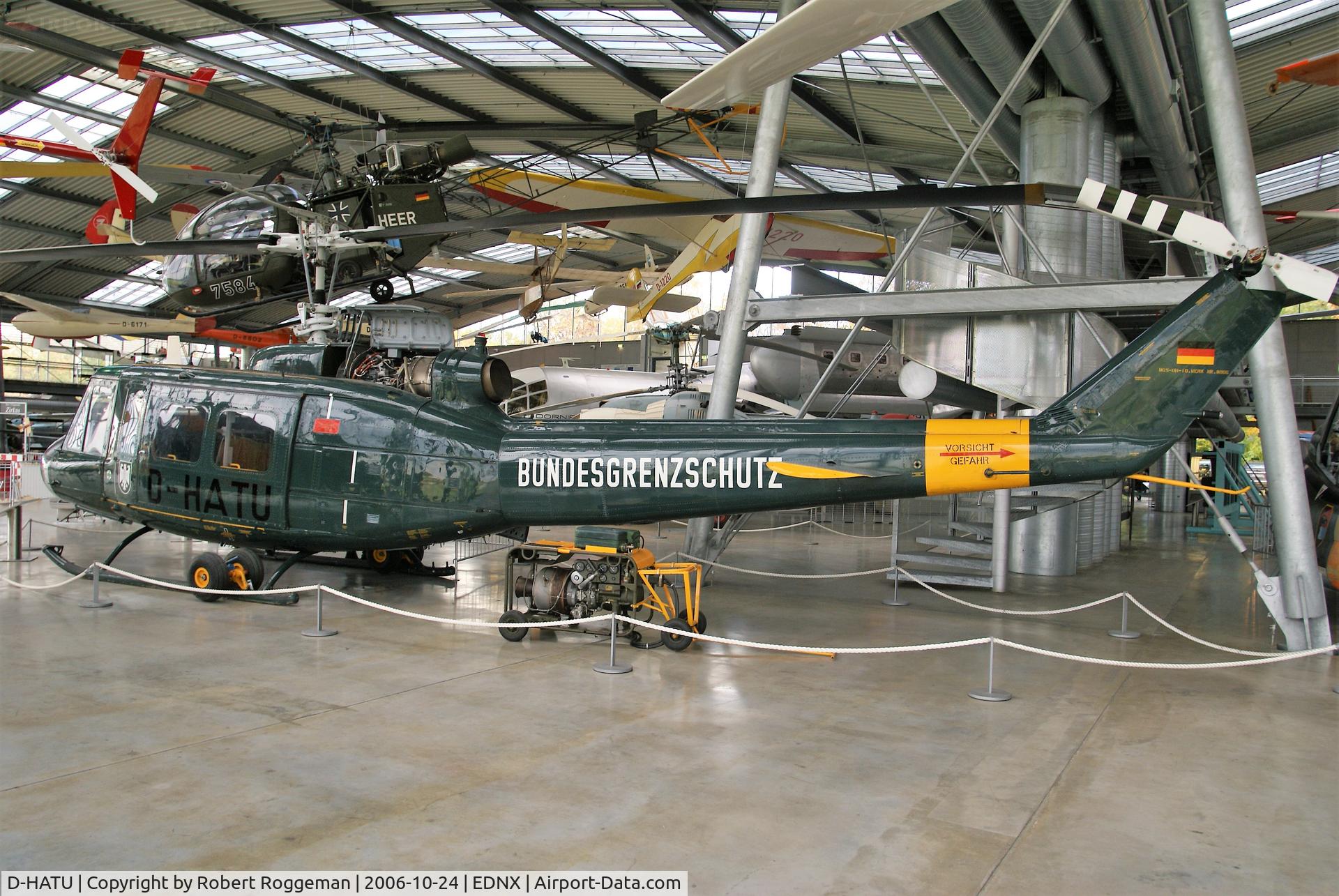 D-HATU, 1970 Bell (Dornier) UH-1D Iroquois (205) C/N 8066, OBERSCHLEISSHEIM.DEUTSCHES MUSEUM.BUNDESGRENZSCHUTZ.