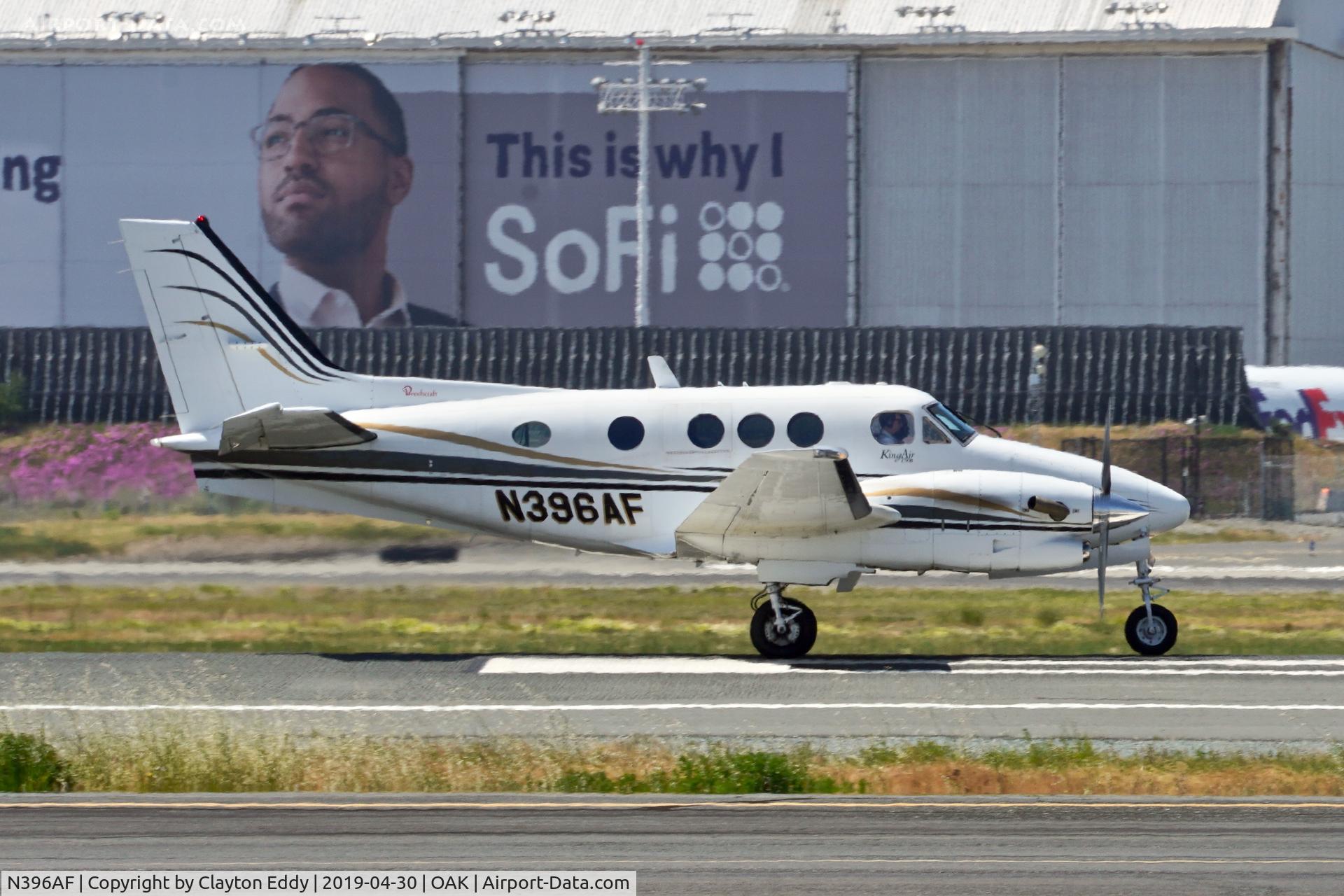N396AF, 1998 Raytheon C90A King Air C/N LJ-1540, Oakland North Field California 2019.